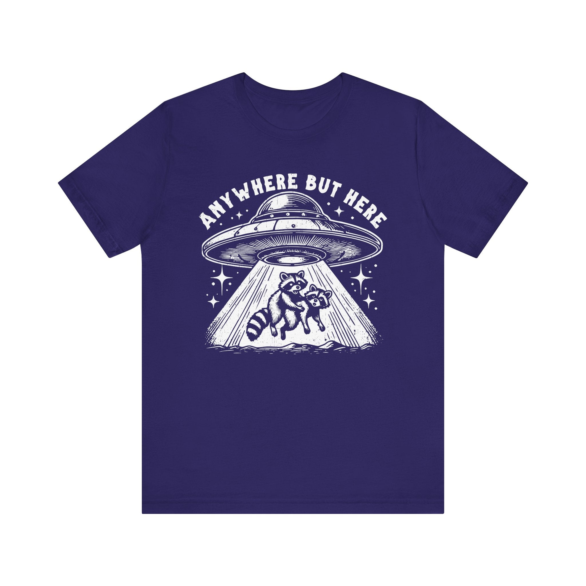 Anywhere But Here Racoon UFO Tee - Deez Teez