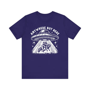 Anywhere But Here Racoon UFO Tee - Deez Teez