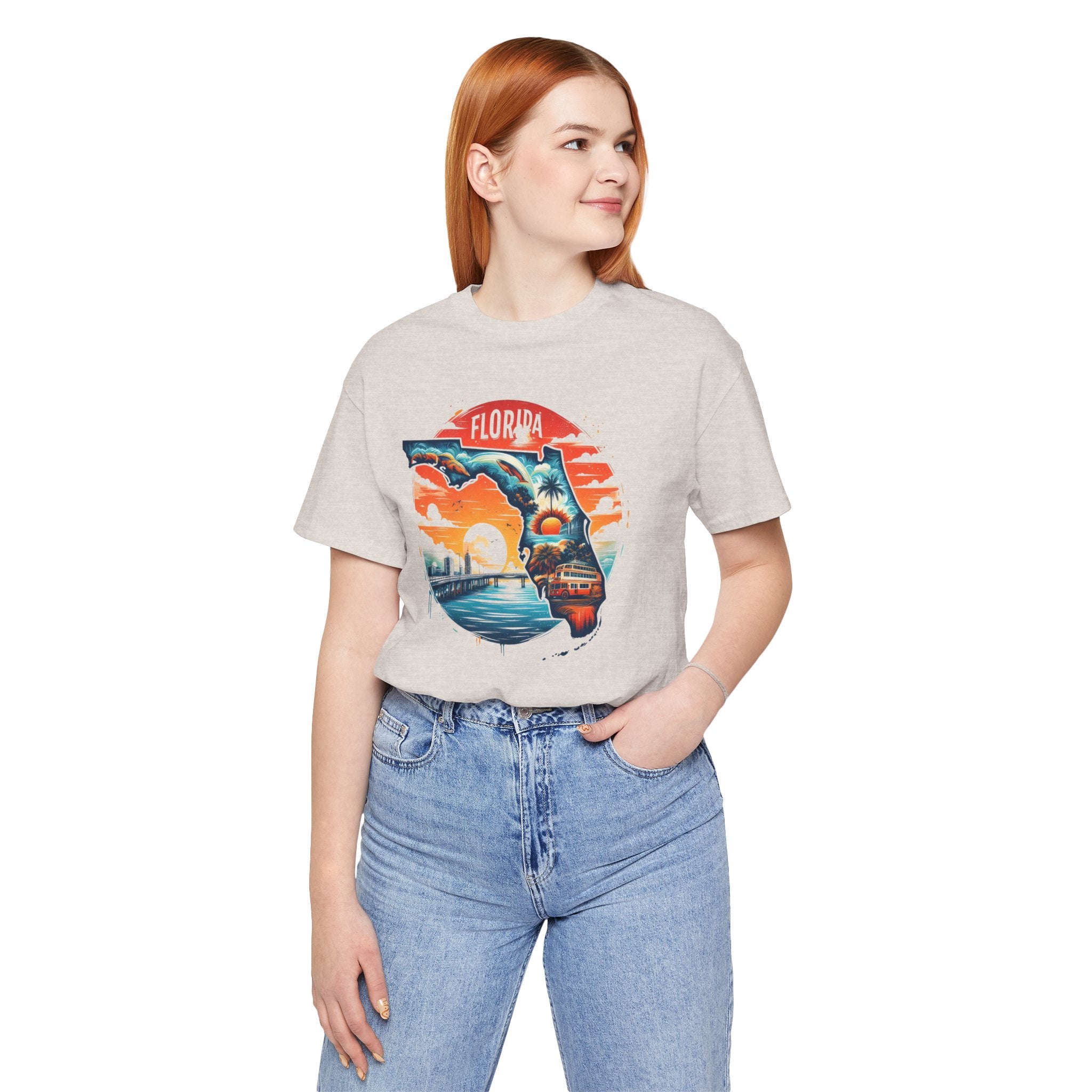 Florida State Pride T-Shirt | State Of Florida Graphic Tee - Deez Teez