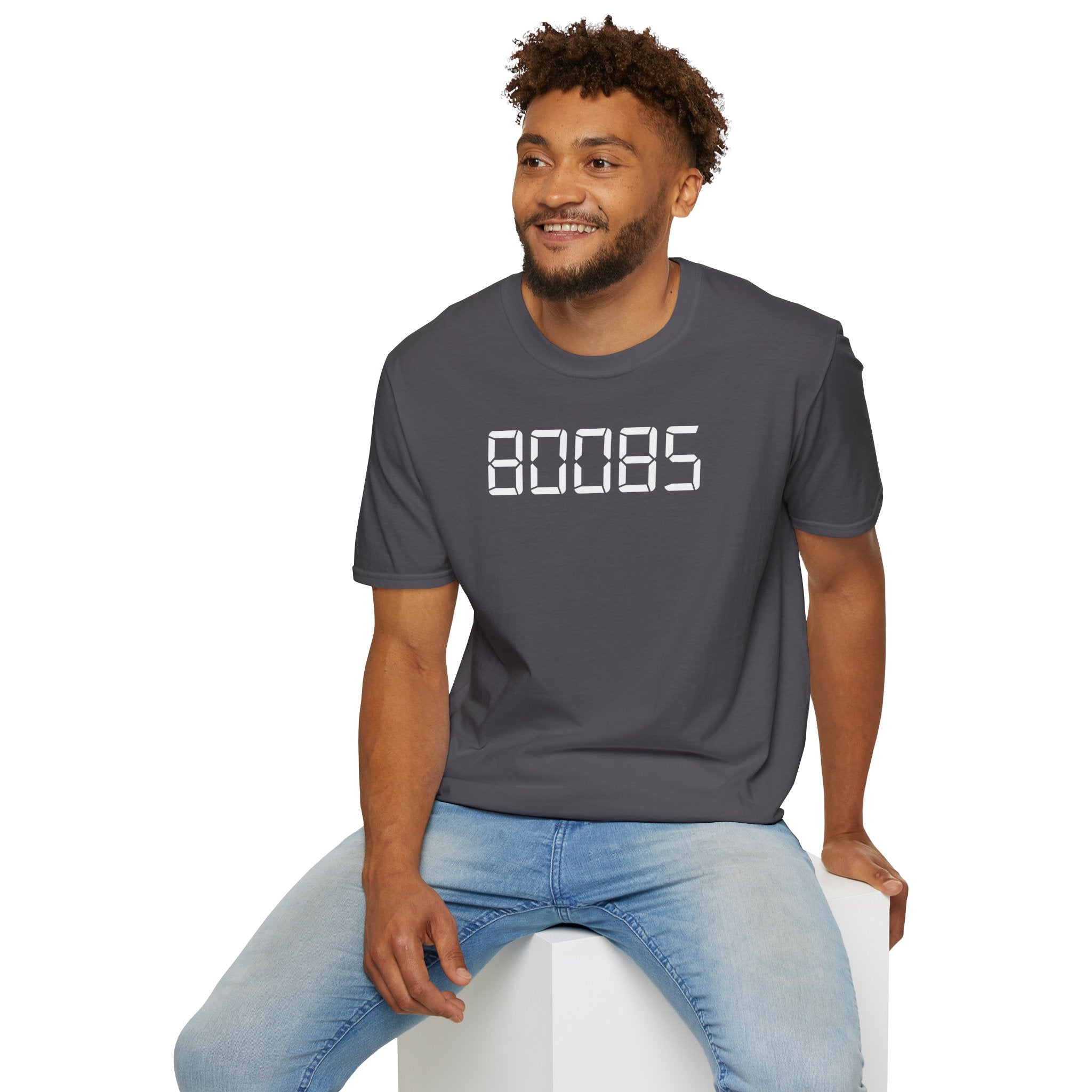 80085 'BOOBS' T-Shirt | Funny Calculator Display Text Tee