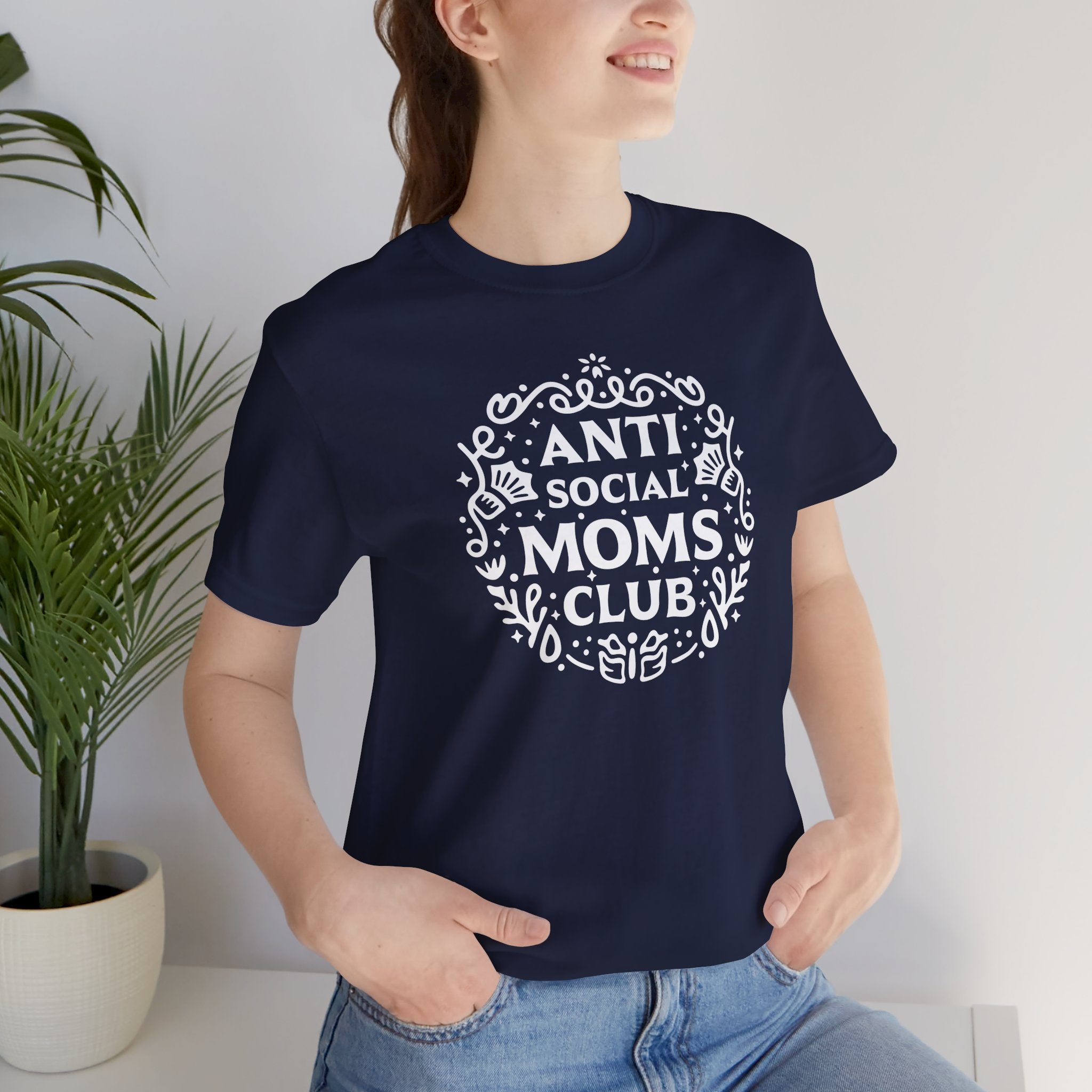 Anti-Social Moms Club T-Shirt | Funny Introvert Mom Tee