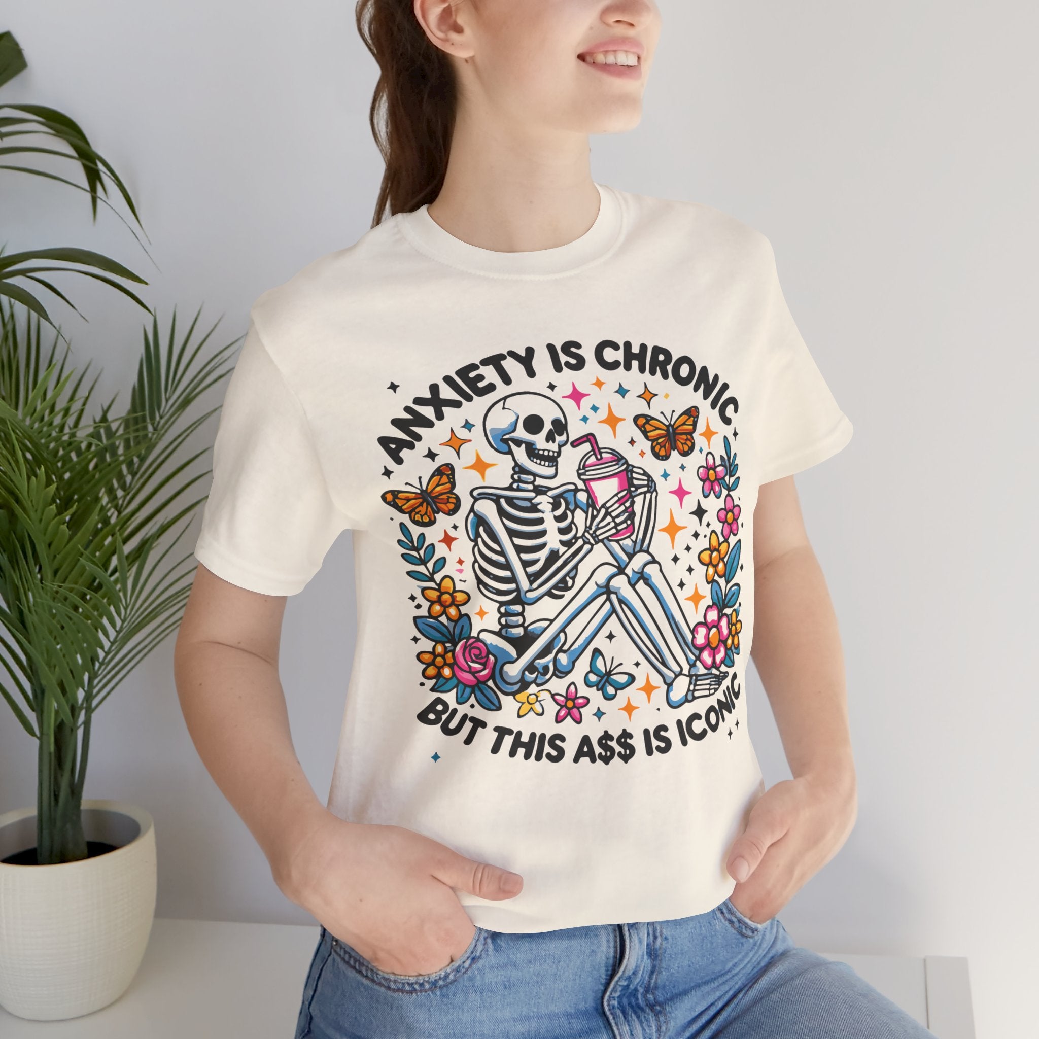 'Anxiety Is Chronic' Graphic T-Shirt - Deez Teez