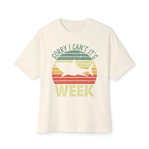 'Sorry, I Can't, It's Shark Week' Graphic T-Shirt - Deez Teez