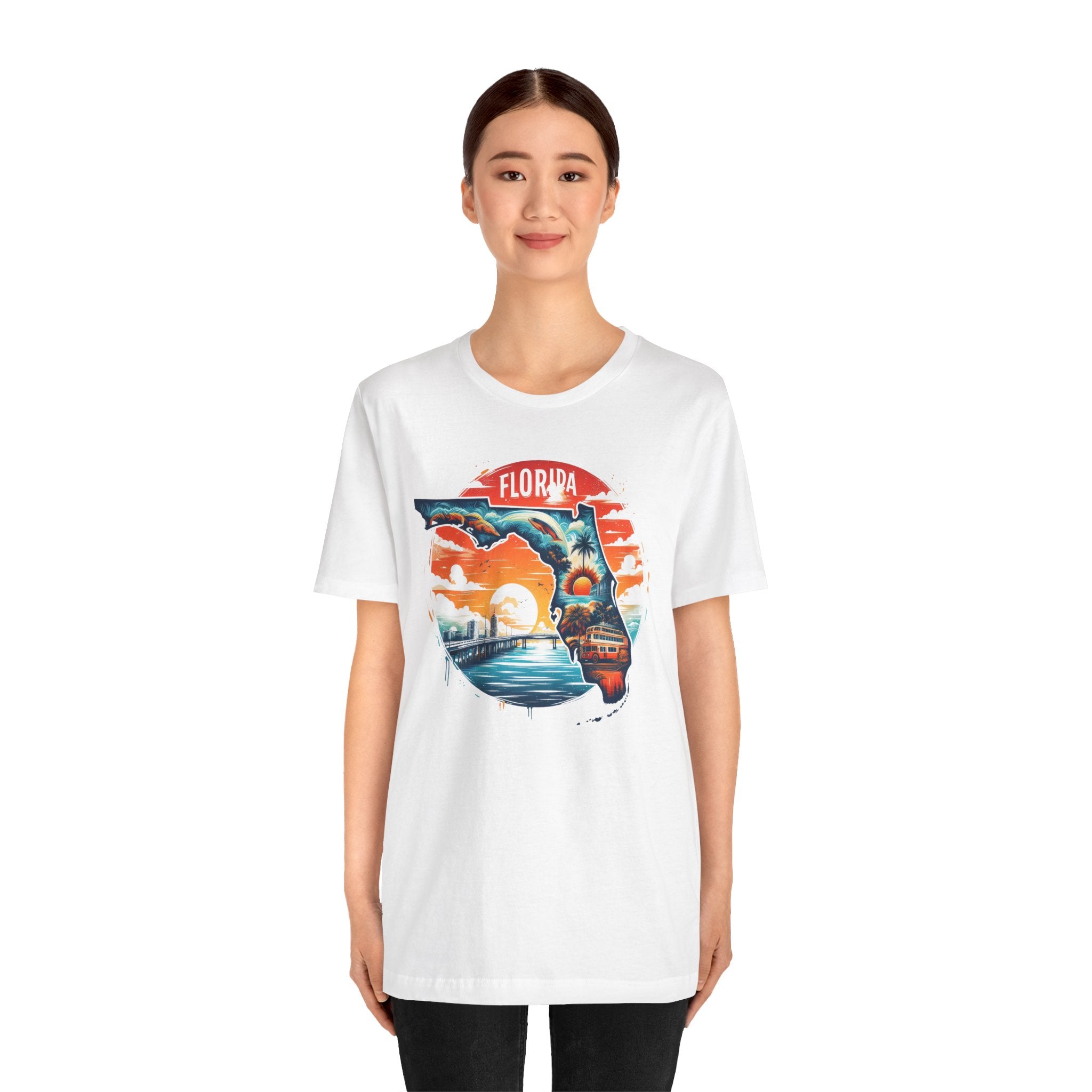 Florida State Pride T-Shirt | State Of Florida Graphic Tee - Deez Teez