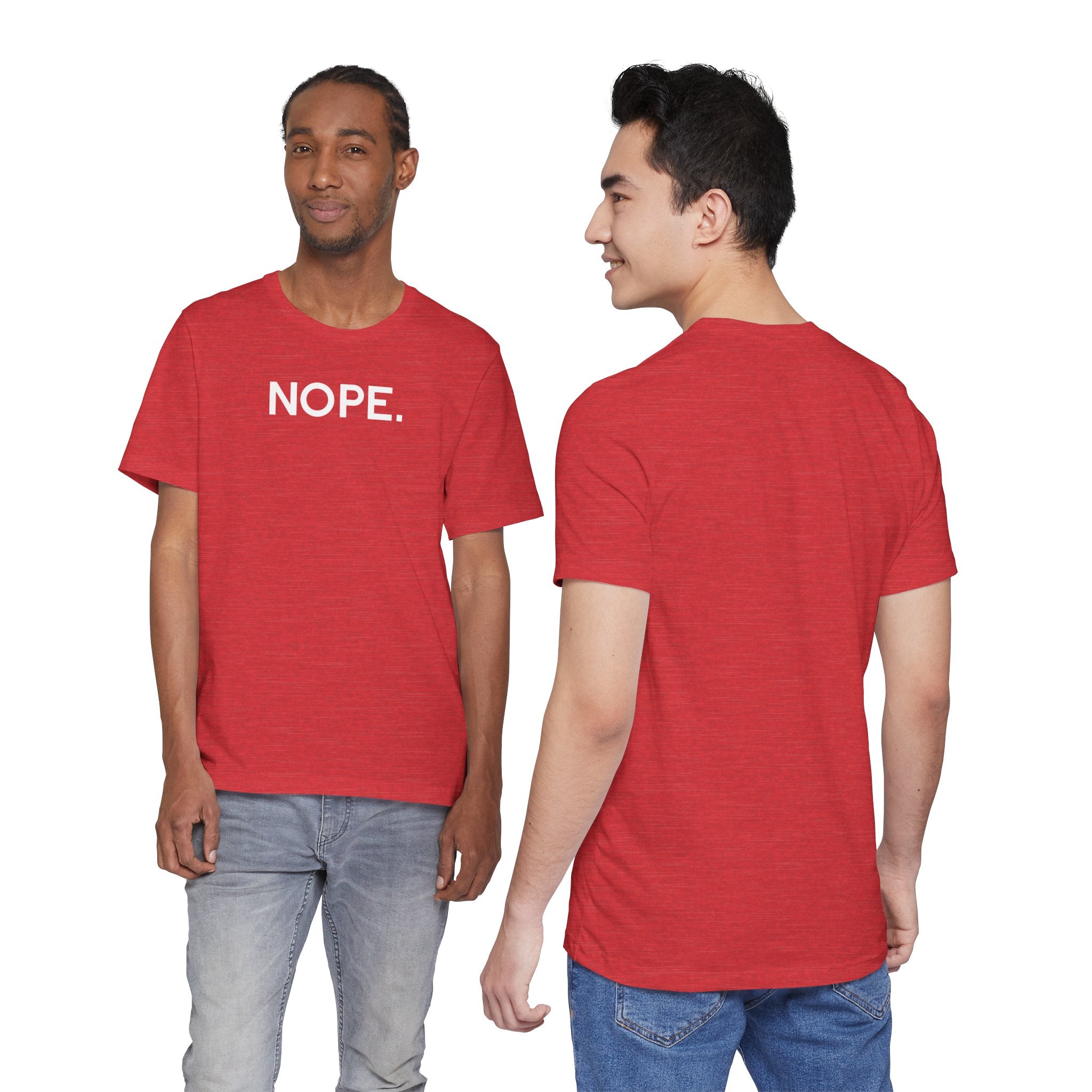 'Nope' Bold Statement Unisex Crewneck T-Shirt - Deez Teez