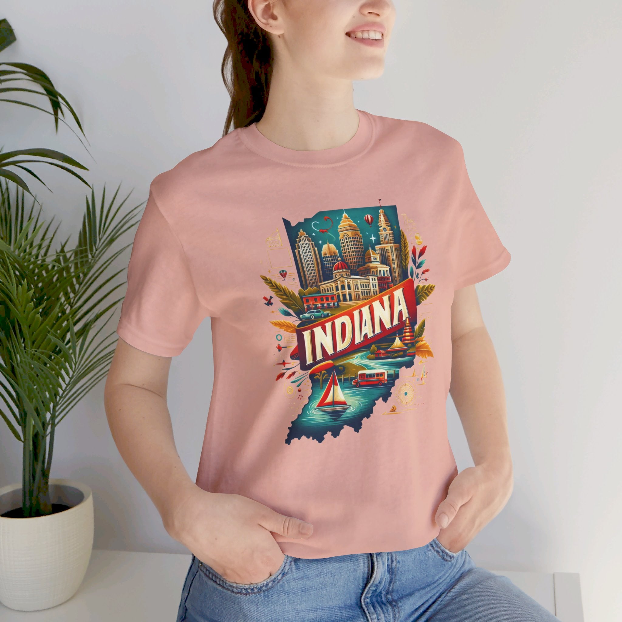 Indiana State Pride T-Shirt | State of Indiana Graphic Tee - Deez Teez