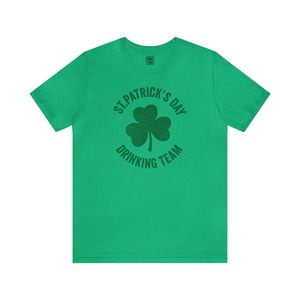 St. Patricks Day Drinking Team Short Sleeve T-Shirt | Irish Courage Group Tee | Holiday Funnies - Deez Teez