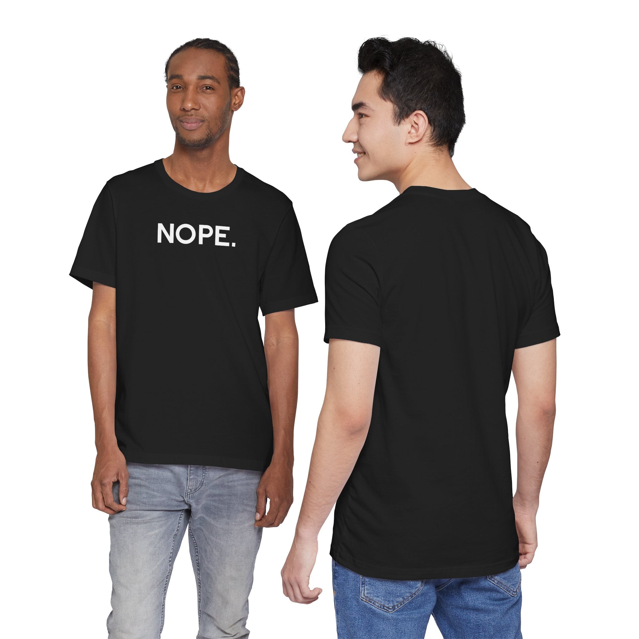 'Nope' Bold Statement Unisex Crewneck T-Shirt - Deez Teez
