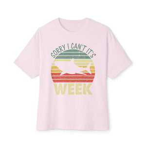 'Sorry, I Can't, It's Shark Week' Graphic T-Shirt - Deez Teez