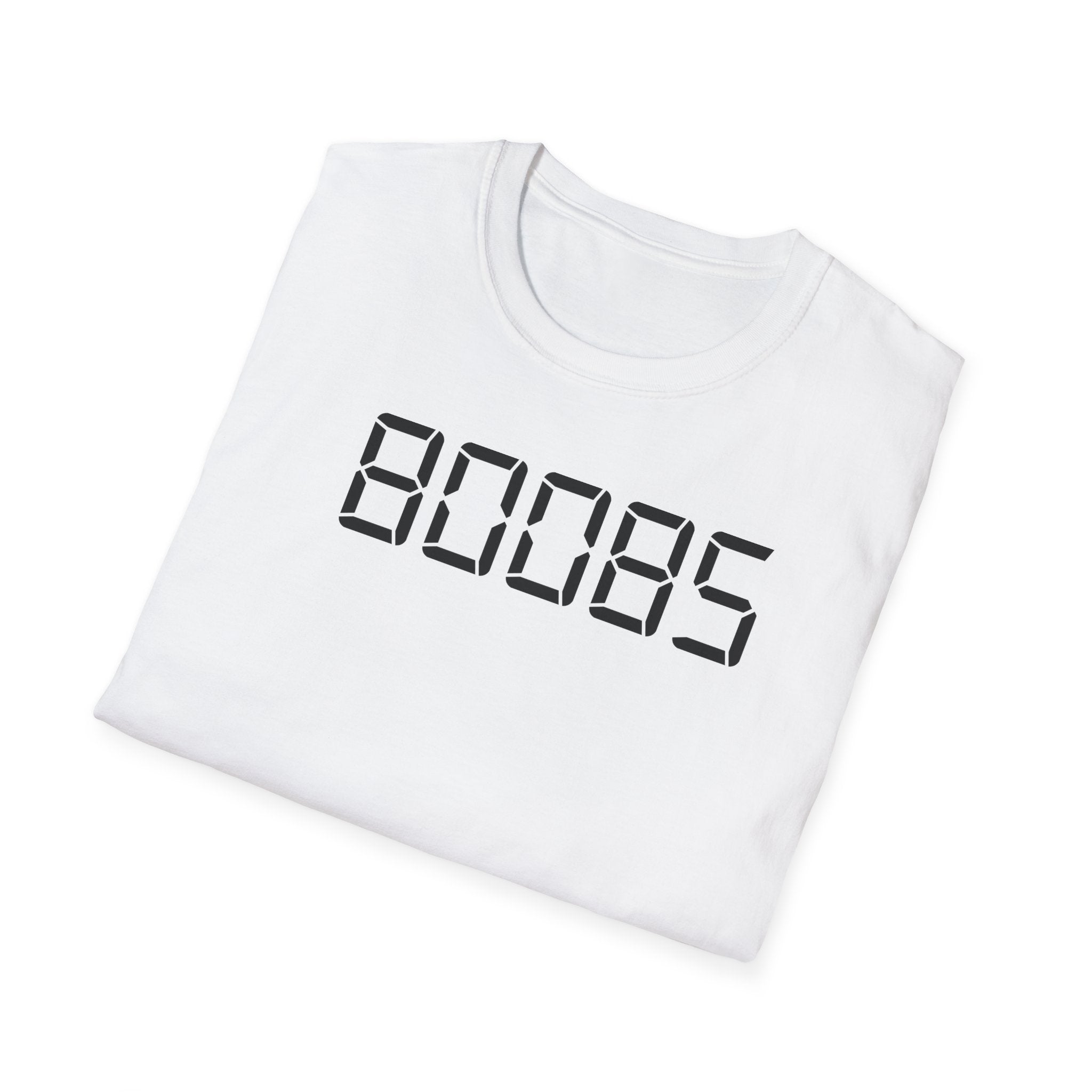 80085 'BOOBS' T-Shirt | Funny Calculator Display Text Tee