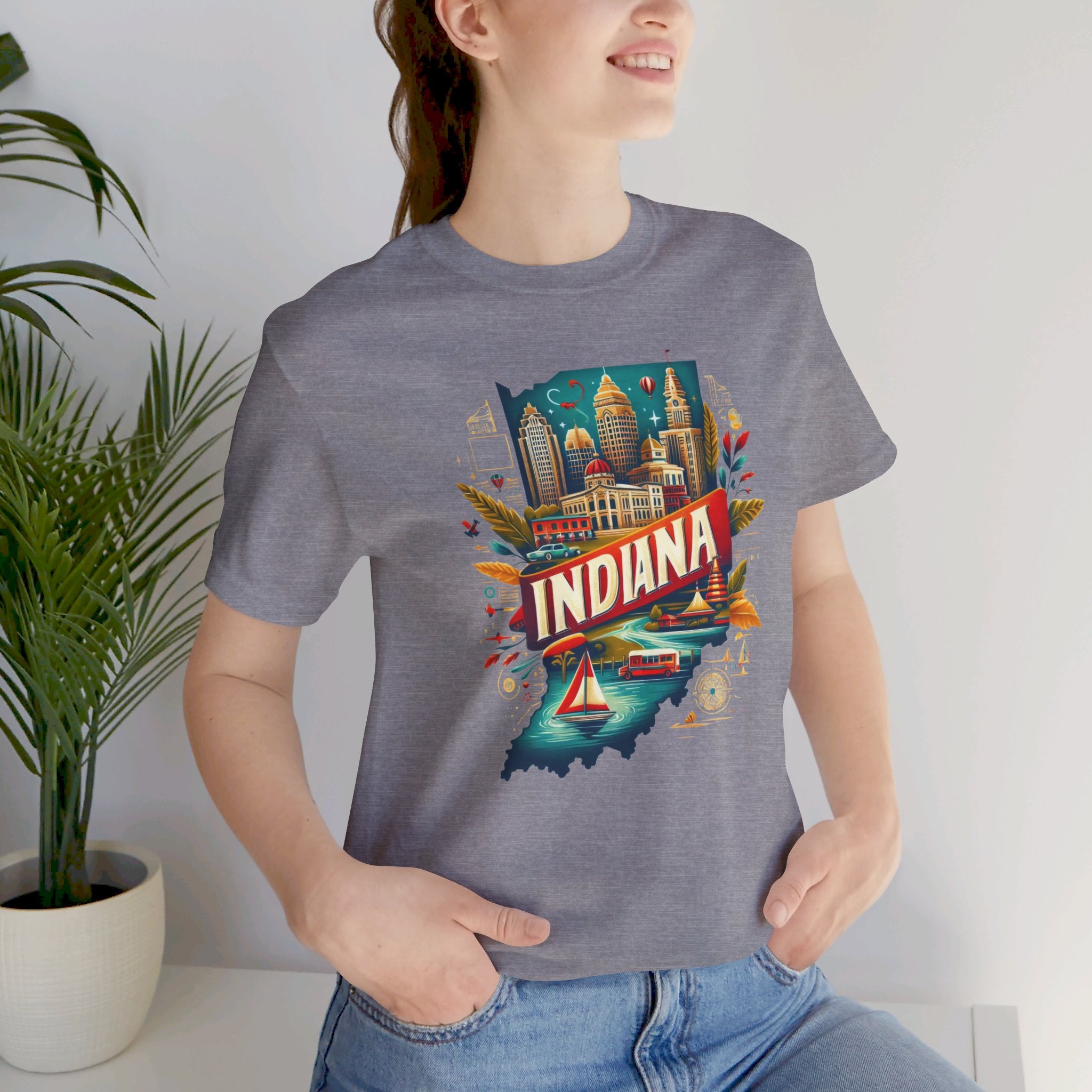 Indiana State Pride T-Shirt | State of Indiana Graphic Tee - Deez Teez