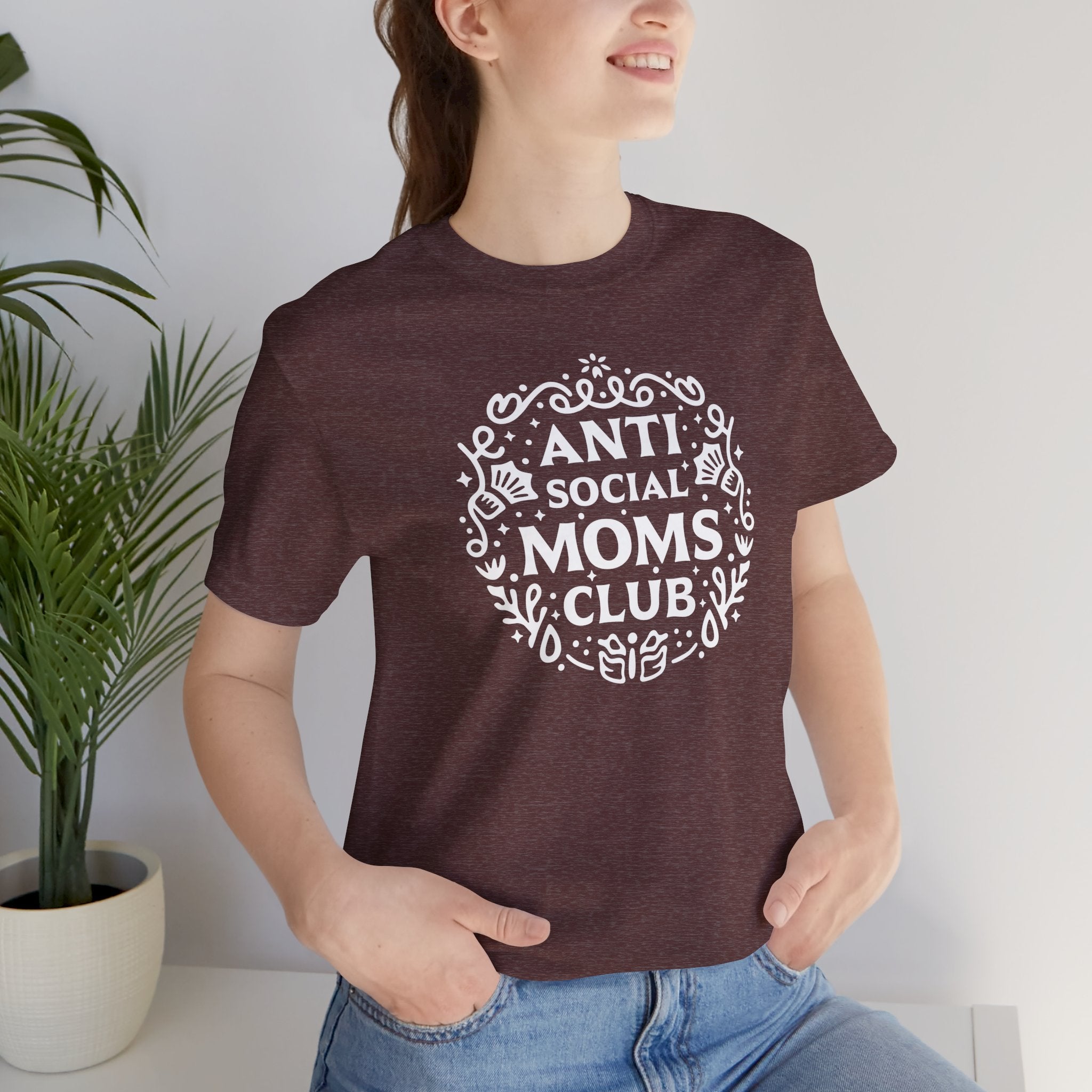 Anti-Social Moms Club T-Shirt | Funny Introvert Mom Tee