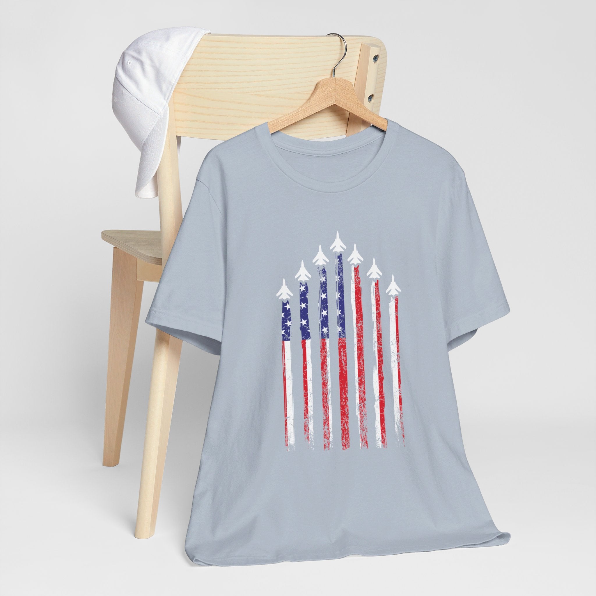 Military Honor T-Shirt | Jet Formation USA Tee | Gift for Airmen - Deez Teez