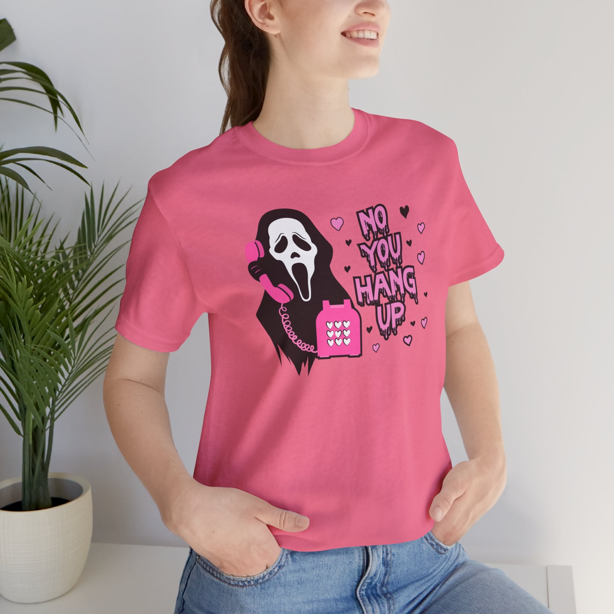 Scream Movie 'No You Hang Up' Tee | Classic Horror Movie Scene T-Shirt - Deez Teez