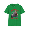 Santa on a Motorcycle T-Shirt | "Born to Sleigh"  | Cool Christmas Graphic Shirt | Celebrate the Holidays with Style - Deez Teez