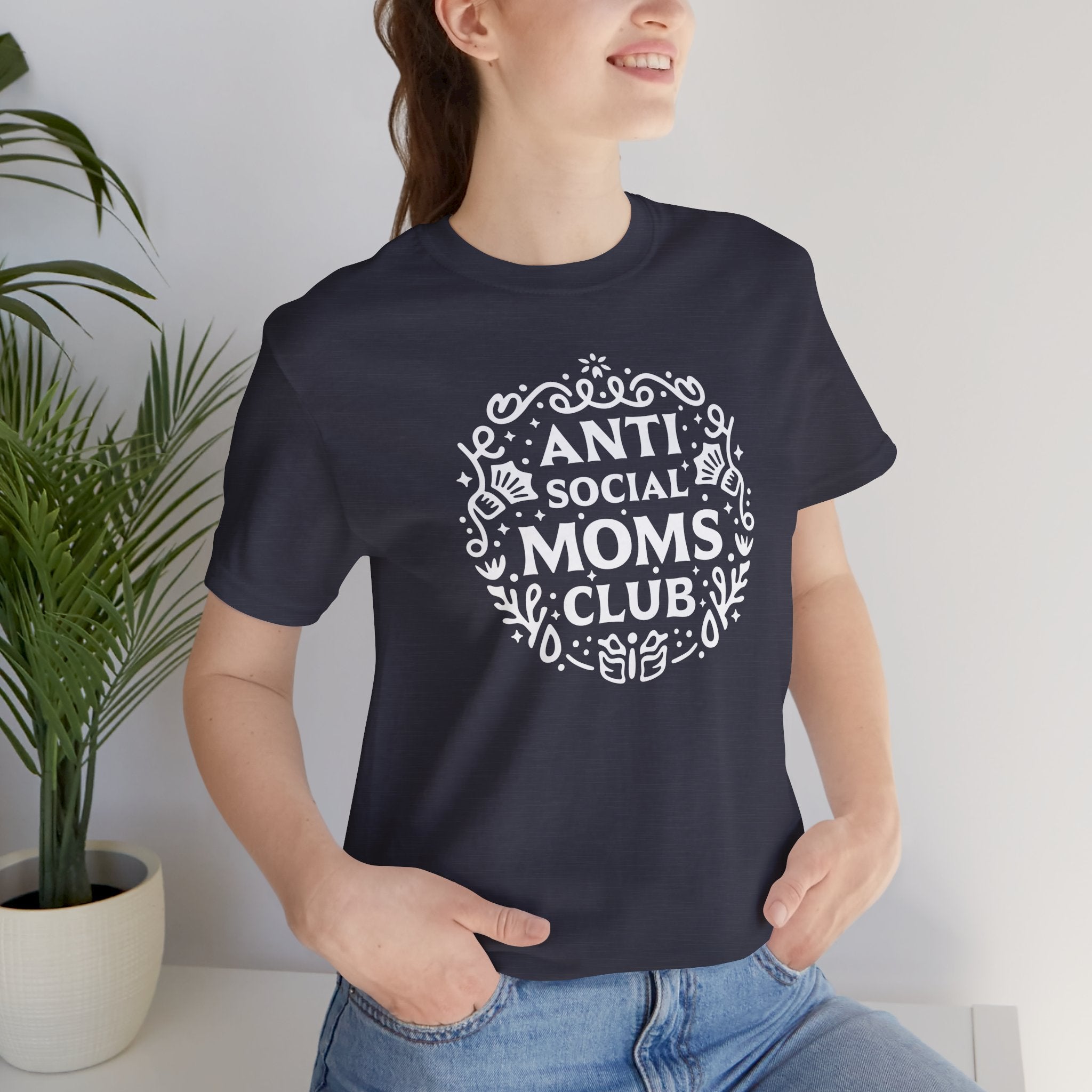 Anti-Social Moms Club T-Shirt | Funny Introvert Mom Tee