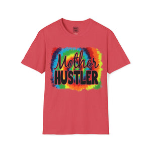 Tie-Dye "Mother Hustler" Shirt | Stylish Mompreneur Tee | Empowered Mom's Graphic T-Shirt | Express Your Determination - Deez Teez