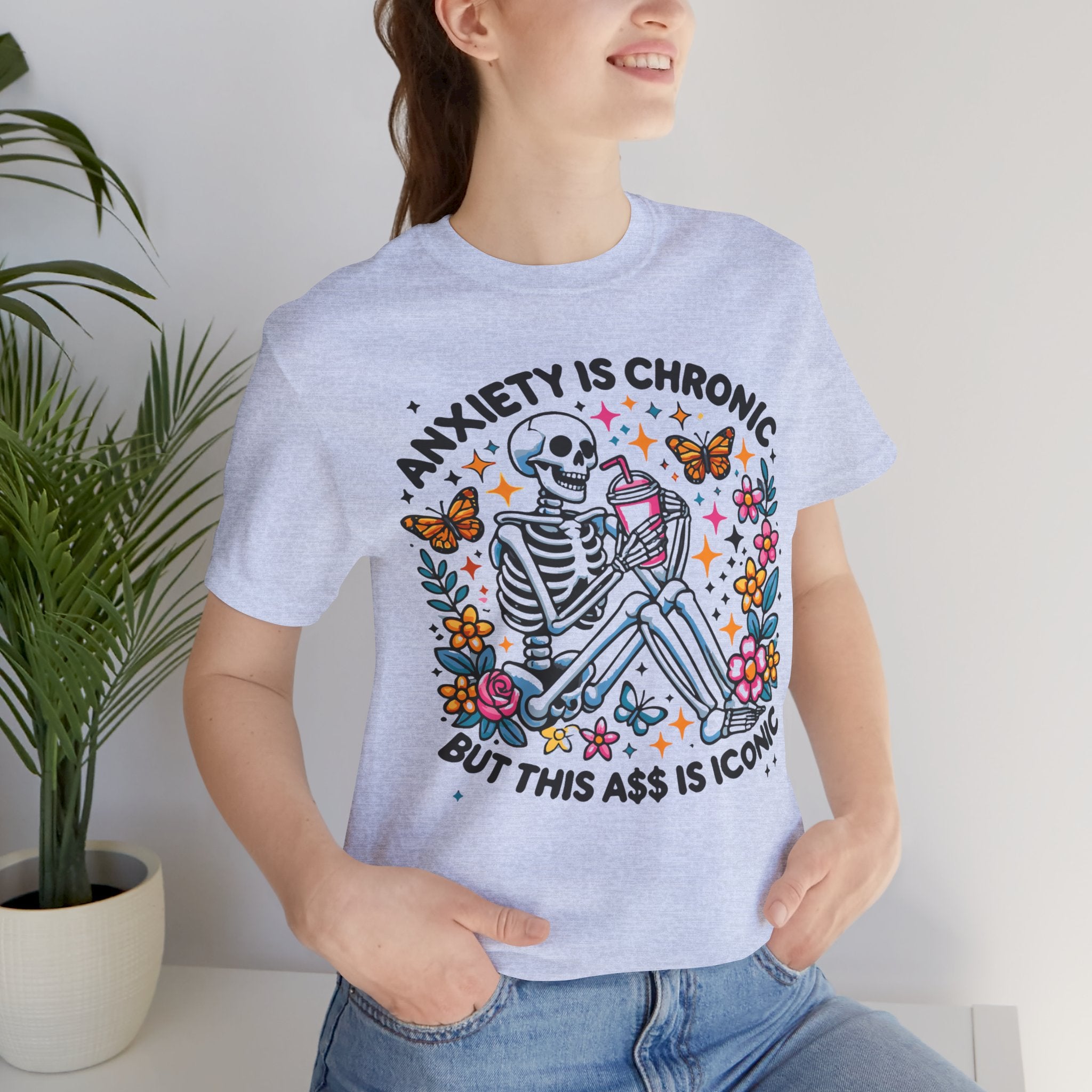 'Anxiety Is Chronic' Graphic T-Shirt - Deez Teez