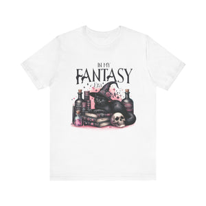 In My Fantasy Era T-Shirt | Black Cat & Cauldron Magical Design - Deez Teez