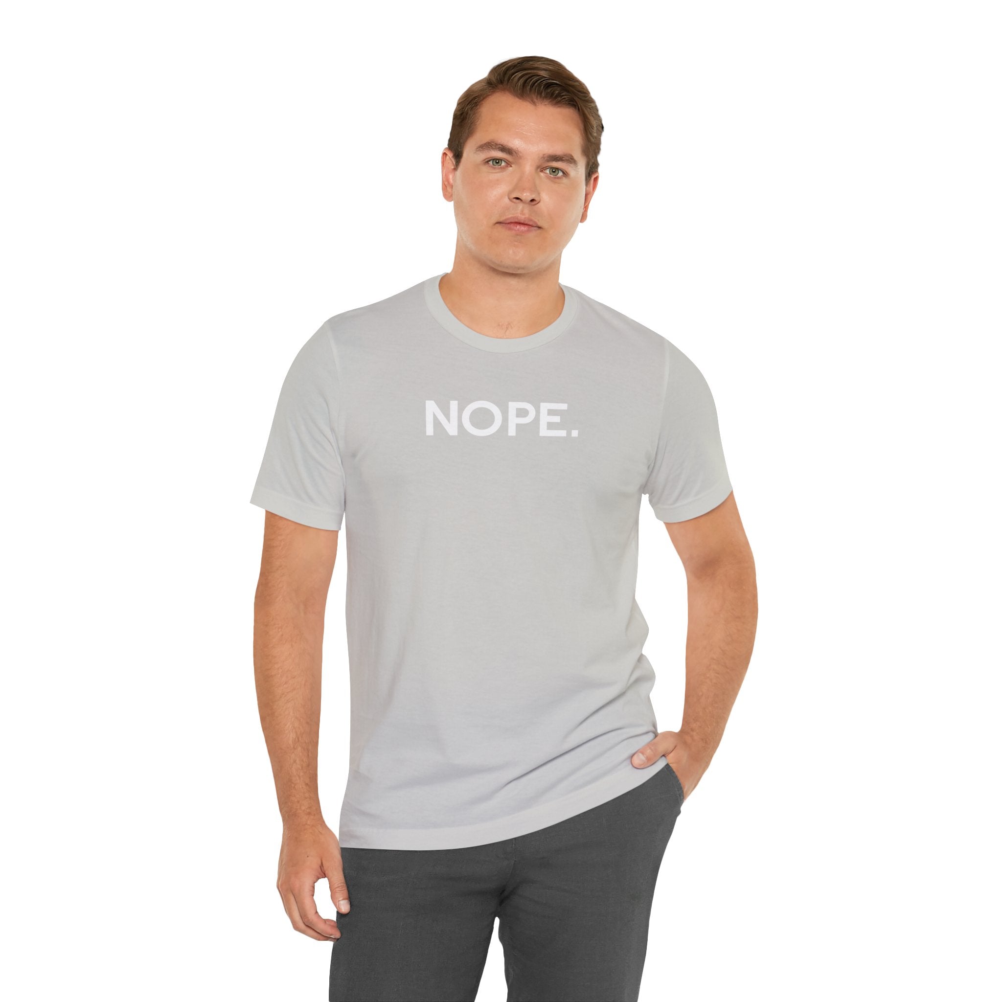 'Nope' Bold Statement Unisex Crewneck T-Shirt - Deez Teez