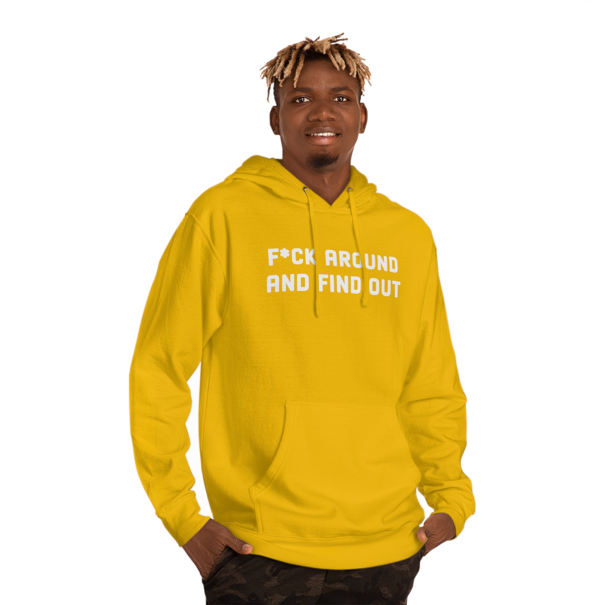 'F*CK Around And Find Out' Bold Statement Unisex Hooded Sweatshirt - Deez Teez