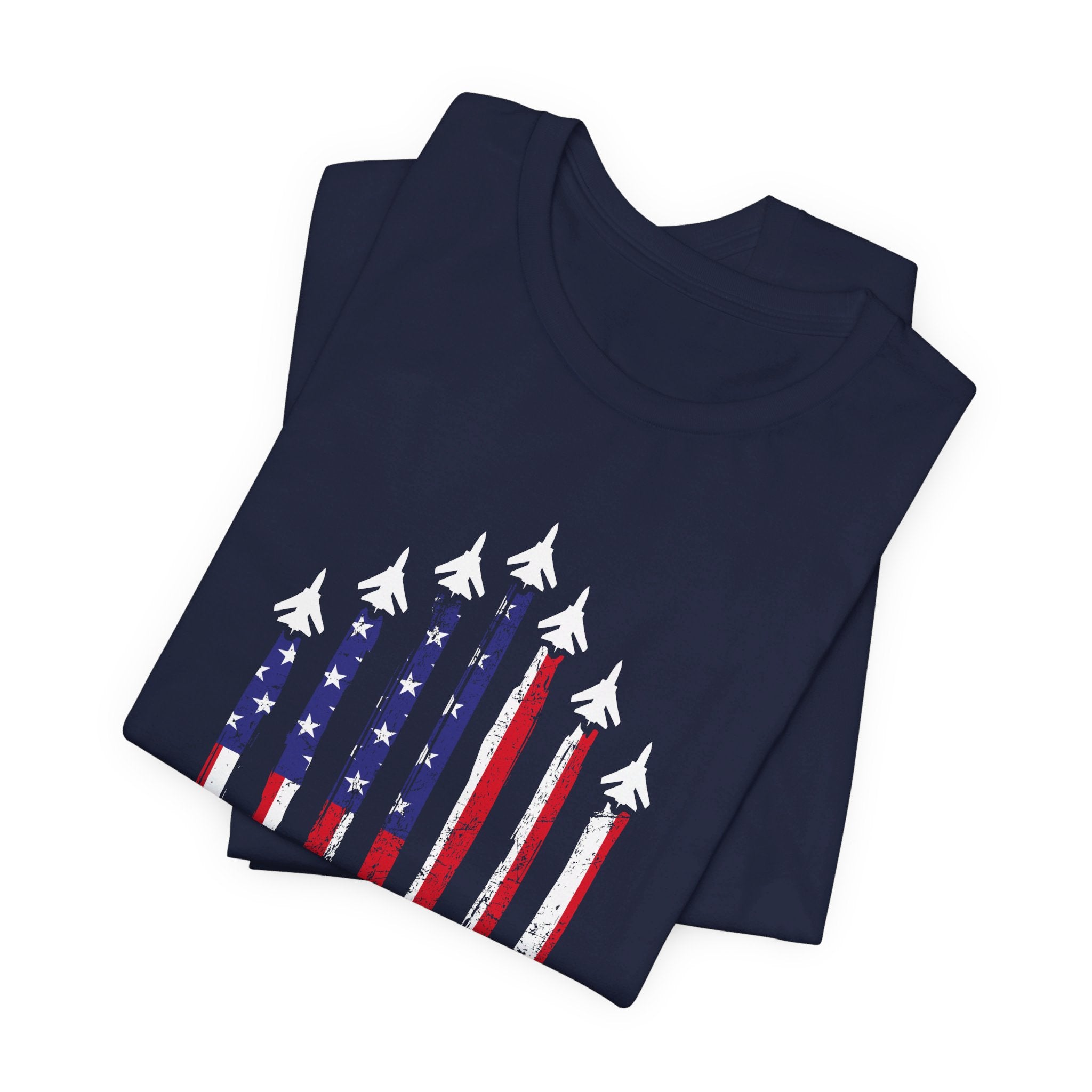 Military Honor T-Shirt | Jet Formation USA Tee | Gift for Airmen - Deez Teez