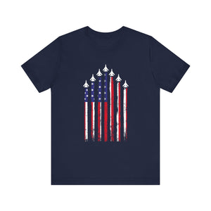 Military Honor T-Shirt | Jet Formation USA Tee | Gift for Airmen - Deez Teez