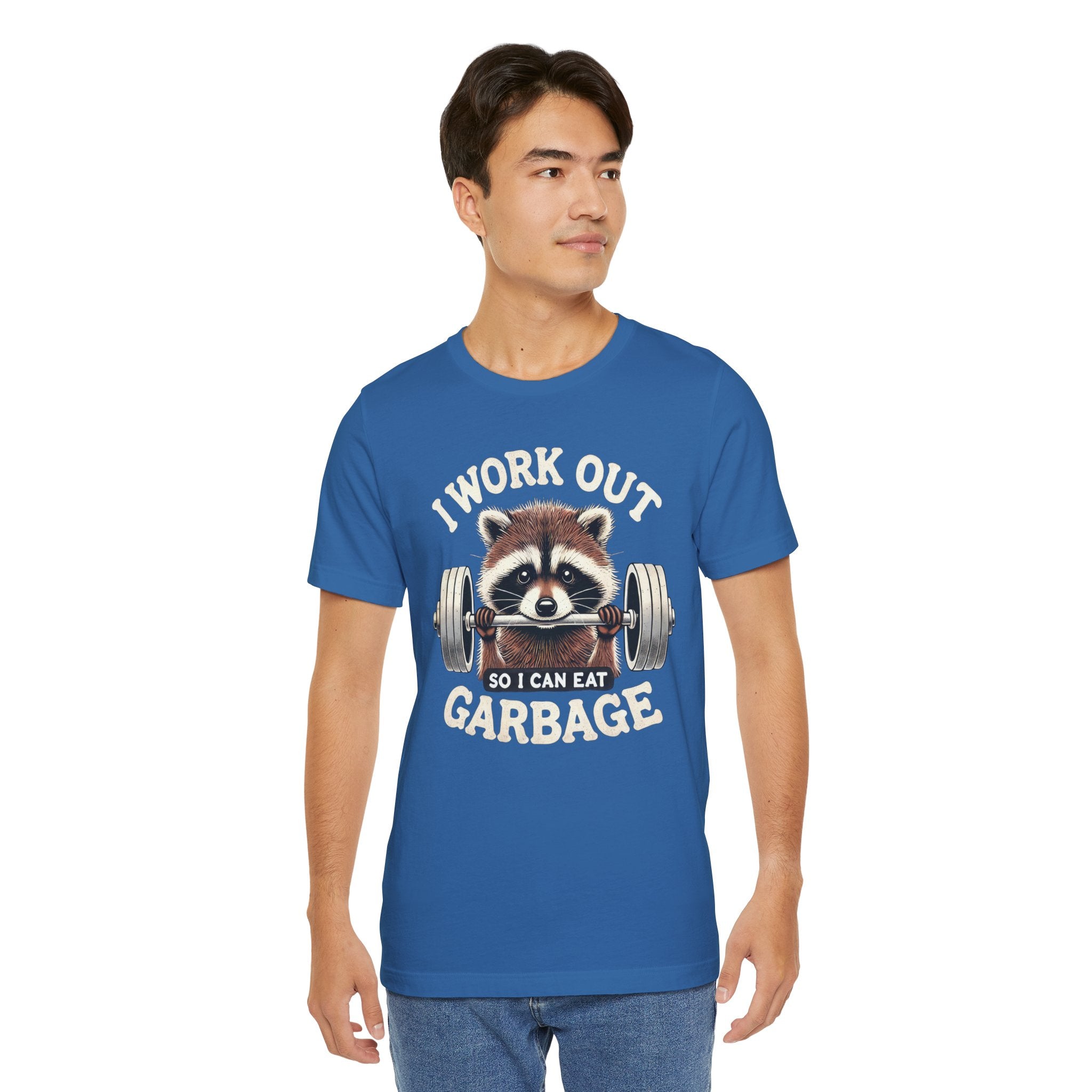 I Work Out So I Can Eat Garbage T-Shirt | Cheat Day Tee - Deez Teez