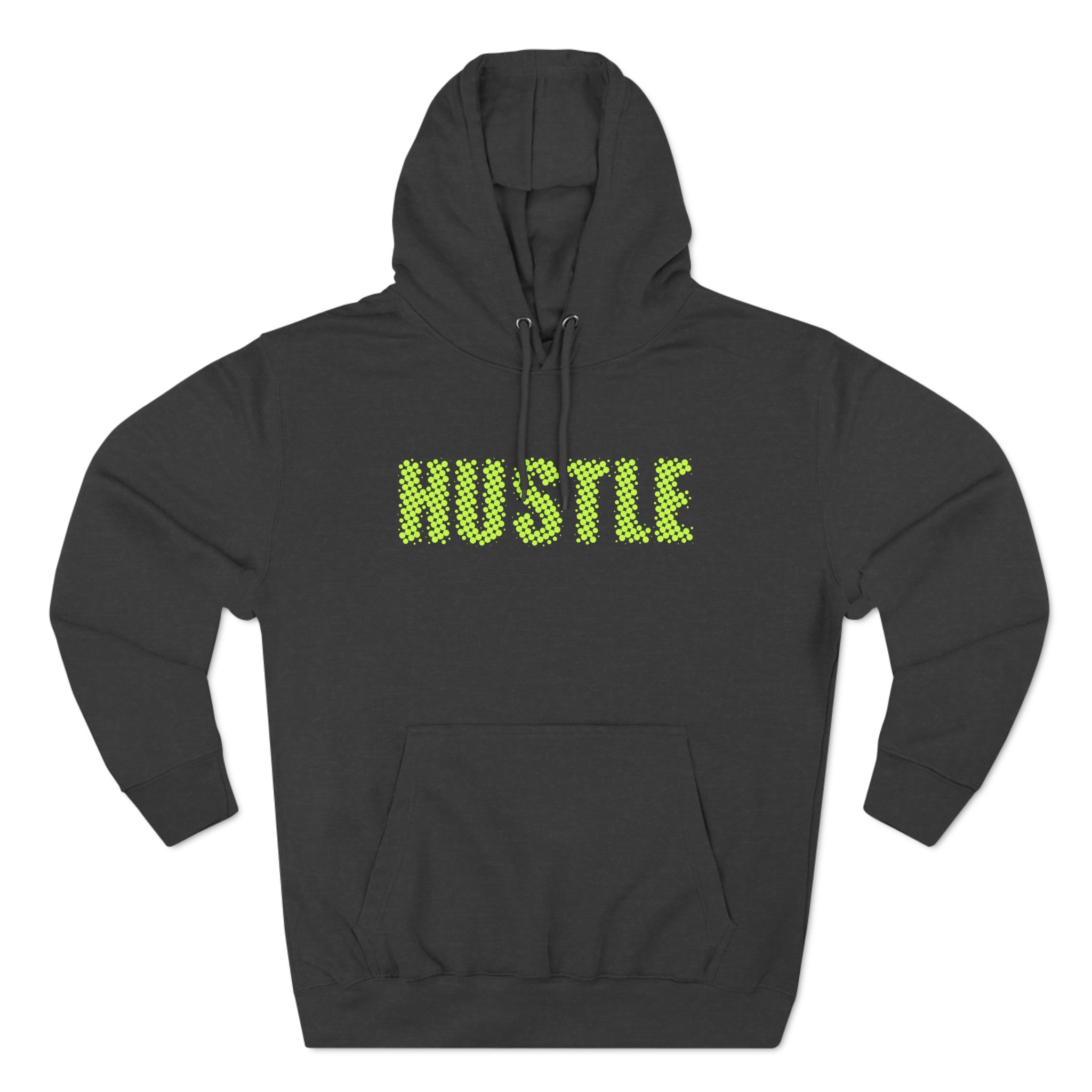 'Hustle' Bold Statement Typographic Design | Unisex Premium Pullover Hoodie - Deez Teez