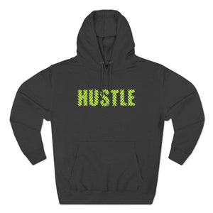 'Hustle' Bold Statement Typographic Design | Unisex Premium Pullover Hoodie - Deez Teez