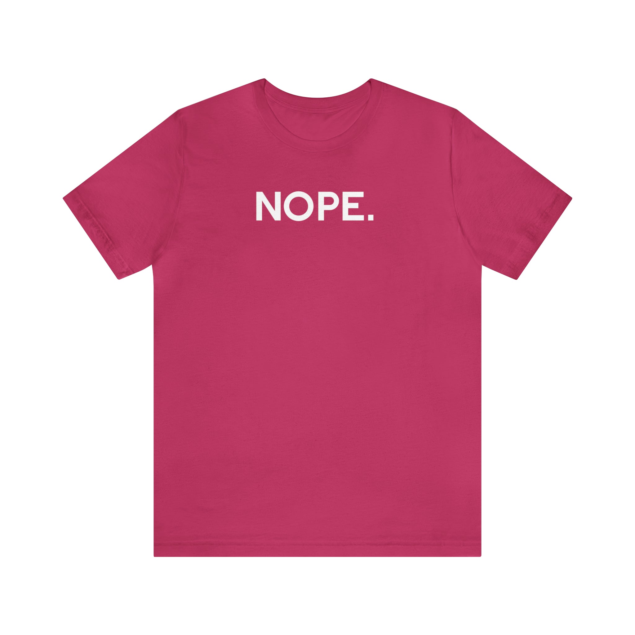 'Nope' Bold Statement Unisex Crewneck T-Shirt - Deez Teez