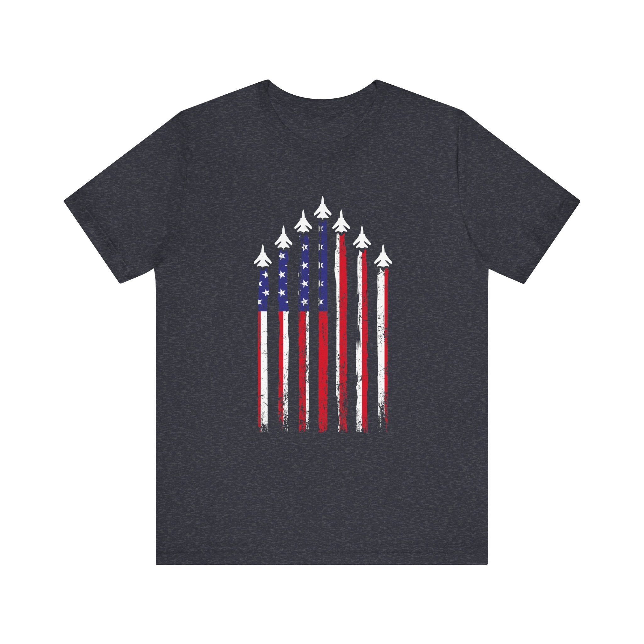 Jets Flying the American Flag T-Shirt | US Airman Patriotic Tee - Deez Teez