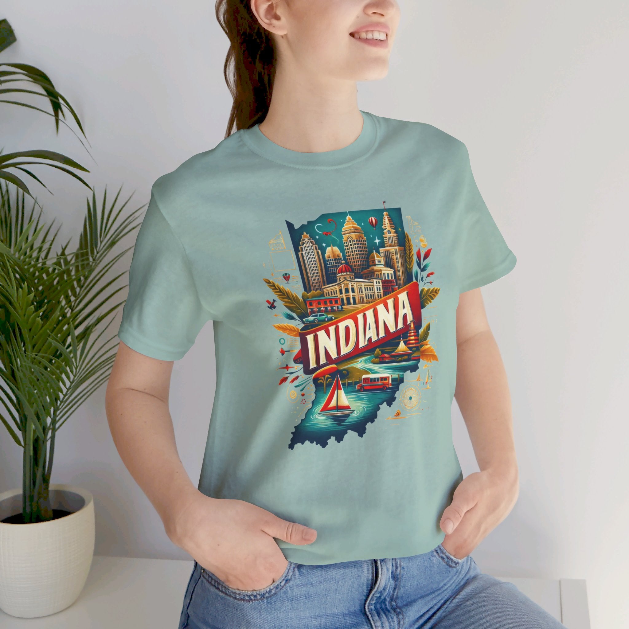 Indiana State Pride T-Shirt | State of Indiana Graphic Tee - Deez Teez