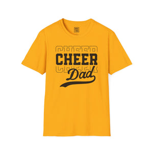 'Cheer Dad' Athlete Support T-Shirt | Gift For Cheerleading Parent - Deez Teez