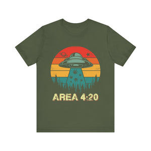 Area 420 Cannabis T-Shirt | Spaced Out Crewneck T-Shirt - Deez Teez