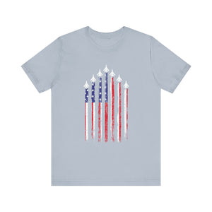 Military Honor T-Shirt | Jet Formation USA Tee | Gift for Airmen - Deez Teez