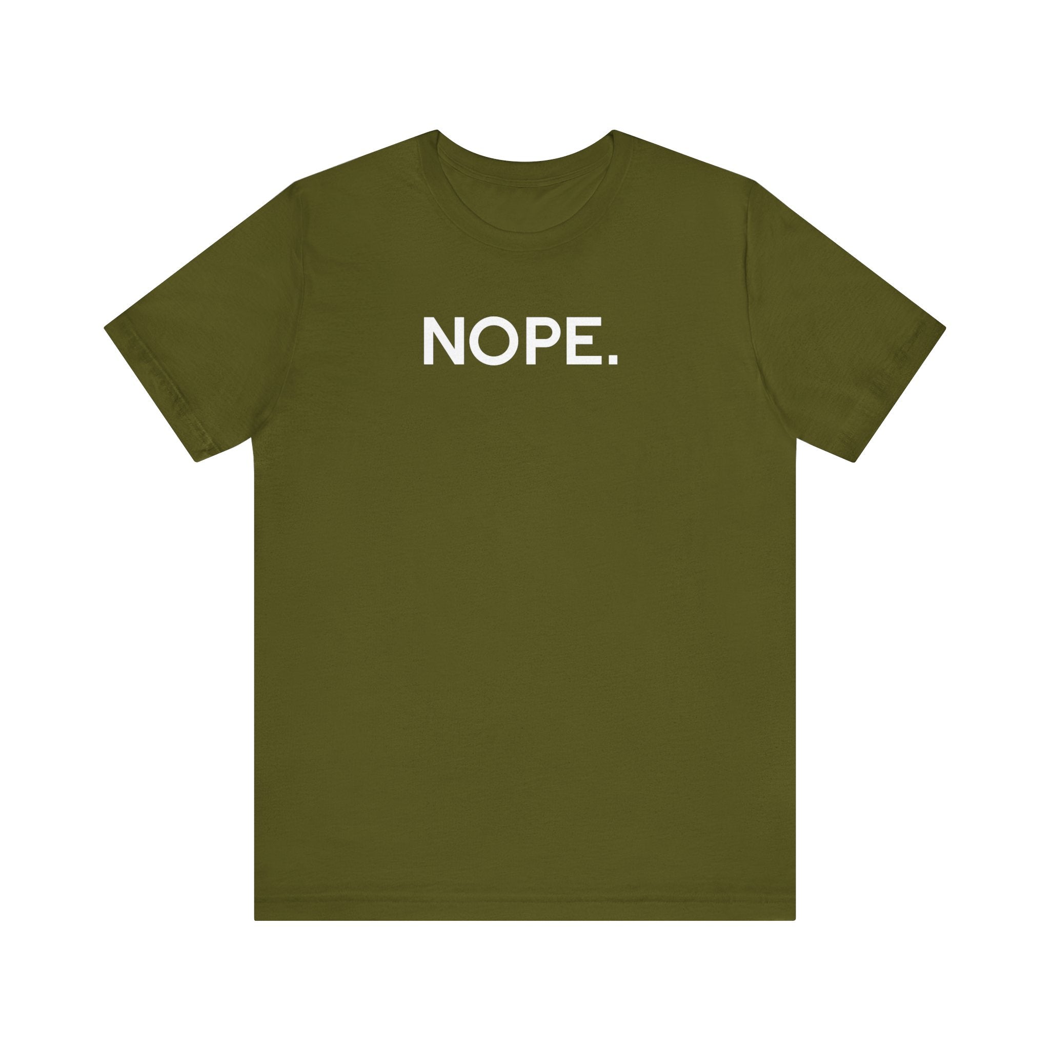 'Nope' Bold Statement Unisex Crewneck T-Shirt - Deez Teez