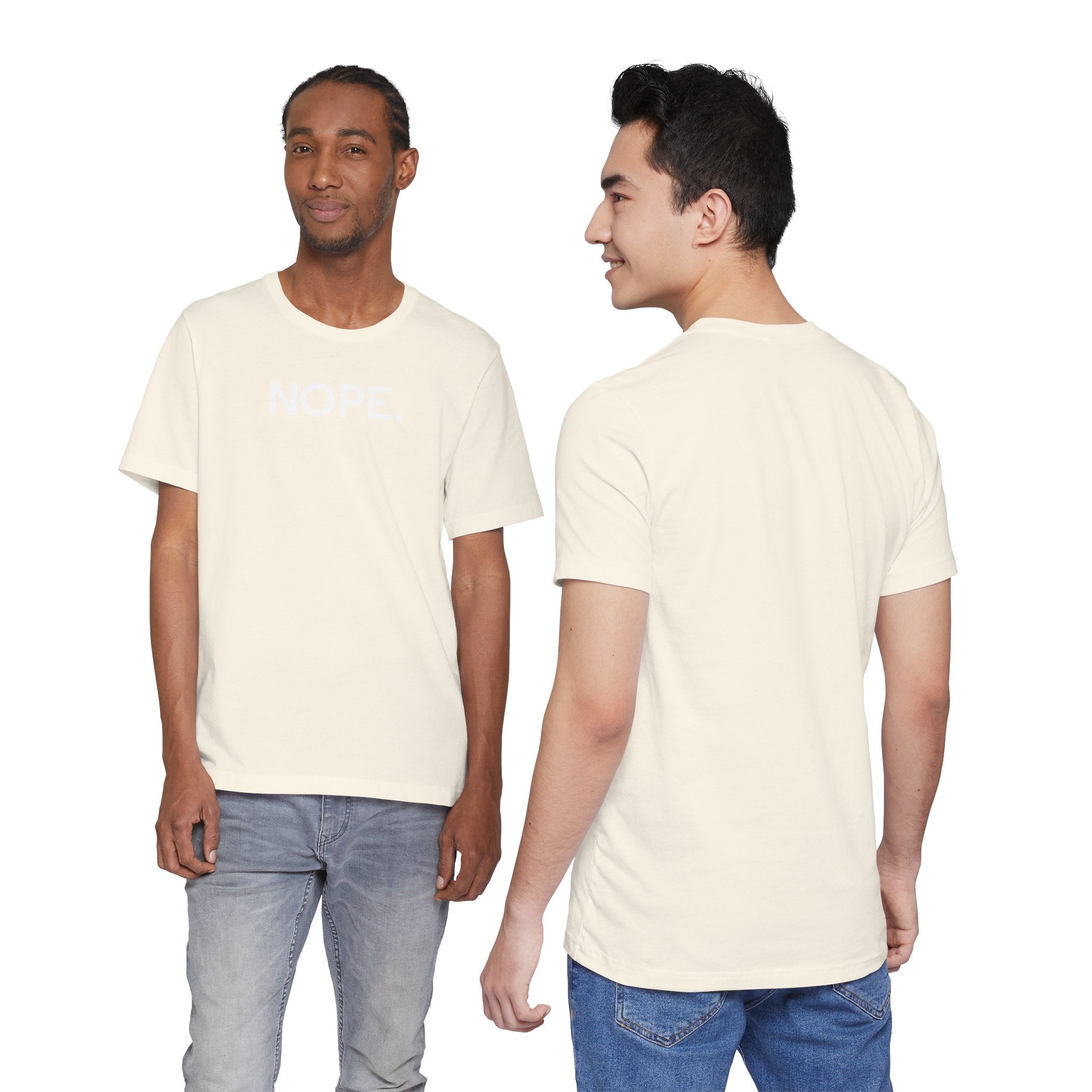 'Nope' Bold Statement Unisex Crewneck T-Shirt - Deez Teez
