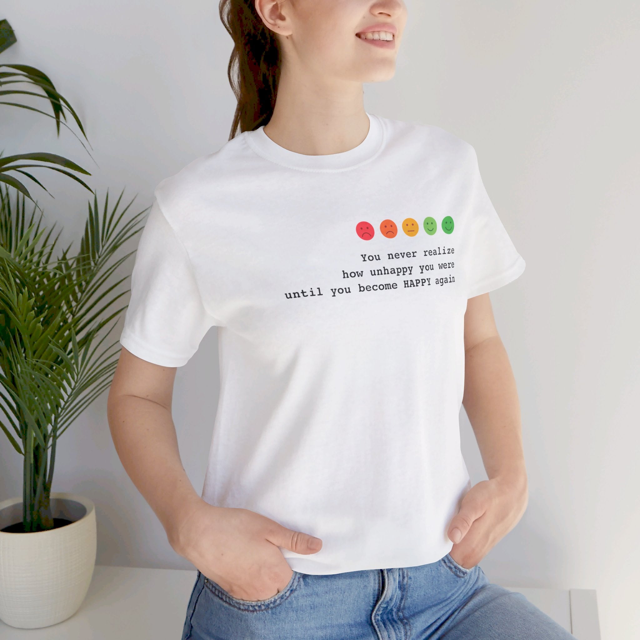 Happiness Quote T-Shirt | Happiness Realization - Deez Teez