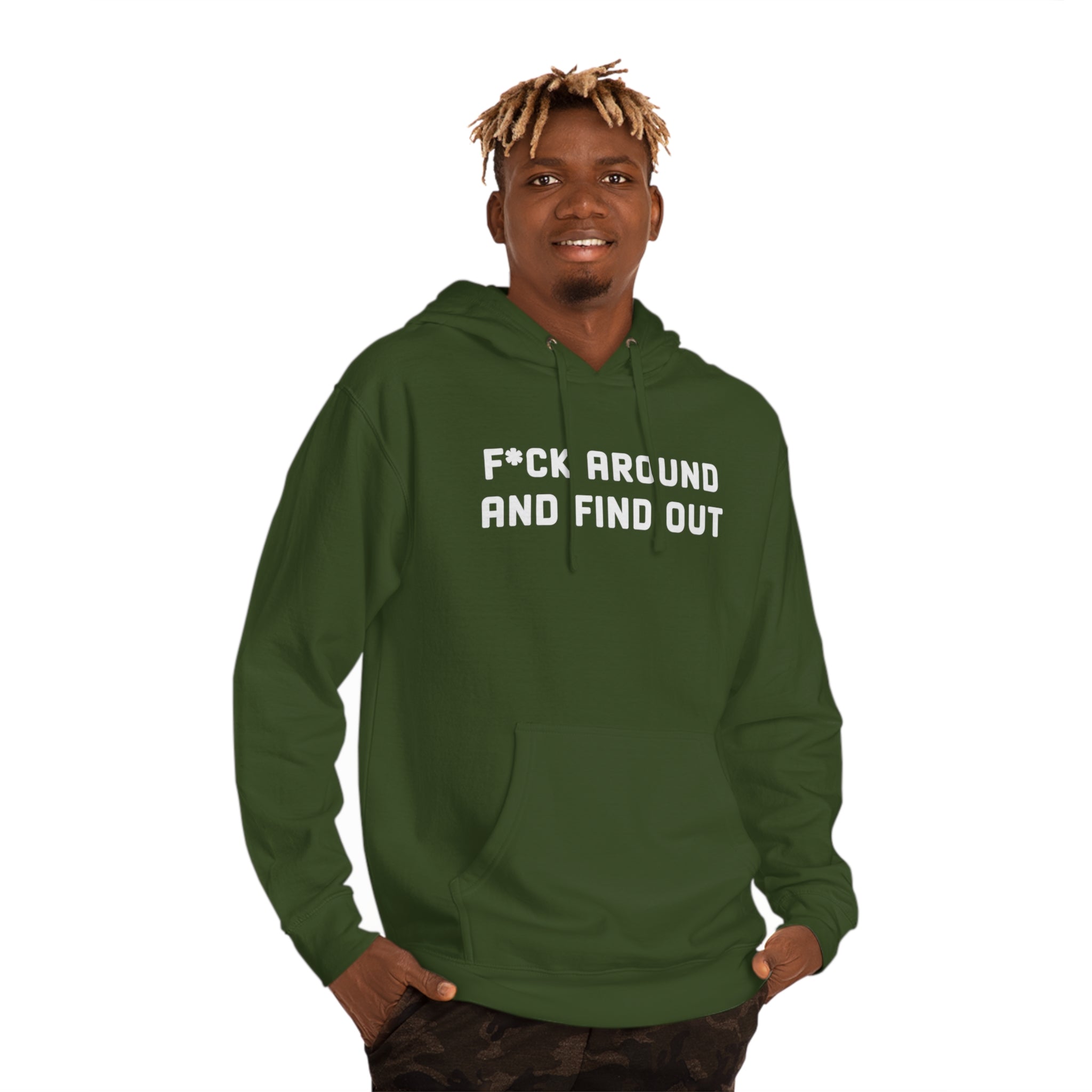 'F*CK Around And Find Out' Bold Statement Unisex Hooded Sweatshirt - Deez Teez