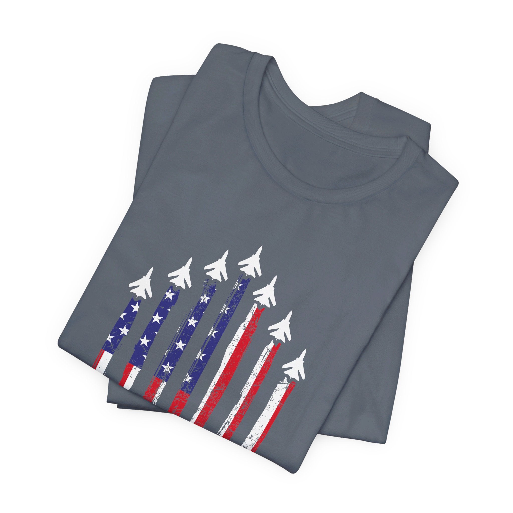 Military Honor T-Shirt | Jet Formation USA Tee | Gift for Airmen - Deez Teez