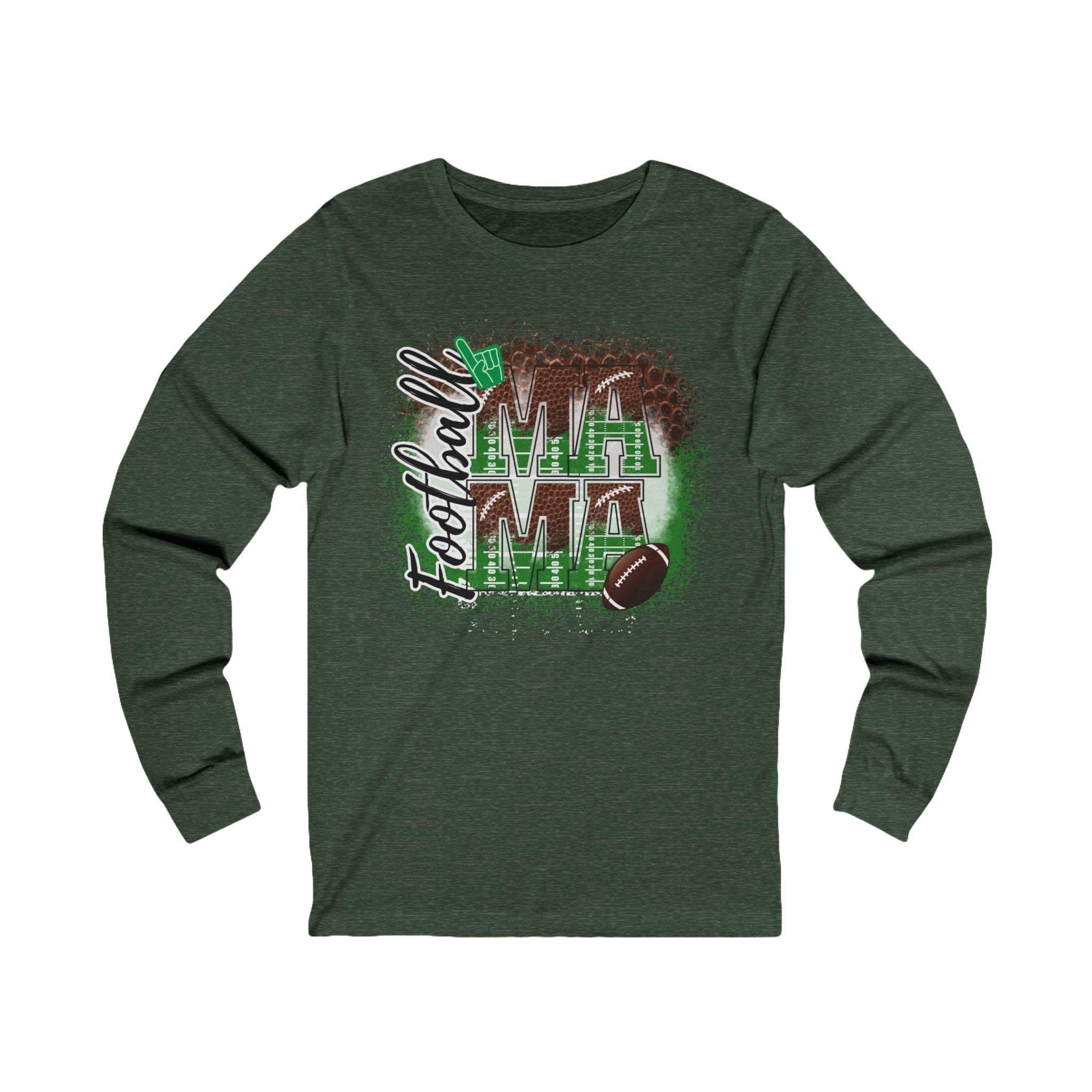 'Football Mama' Long Sleeve T-Shirt - Deez Teez