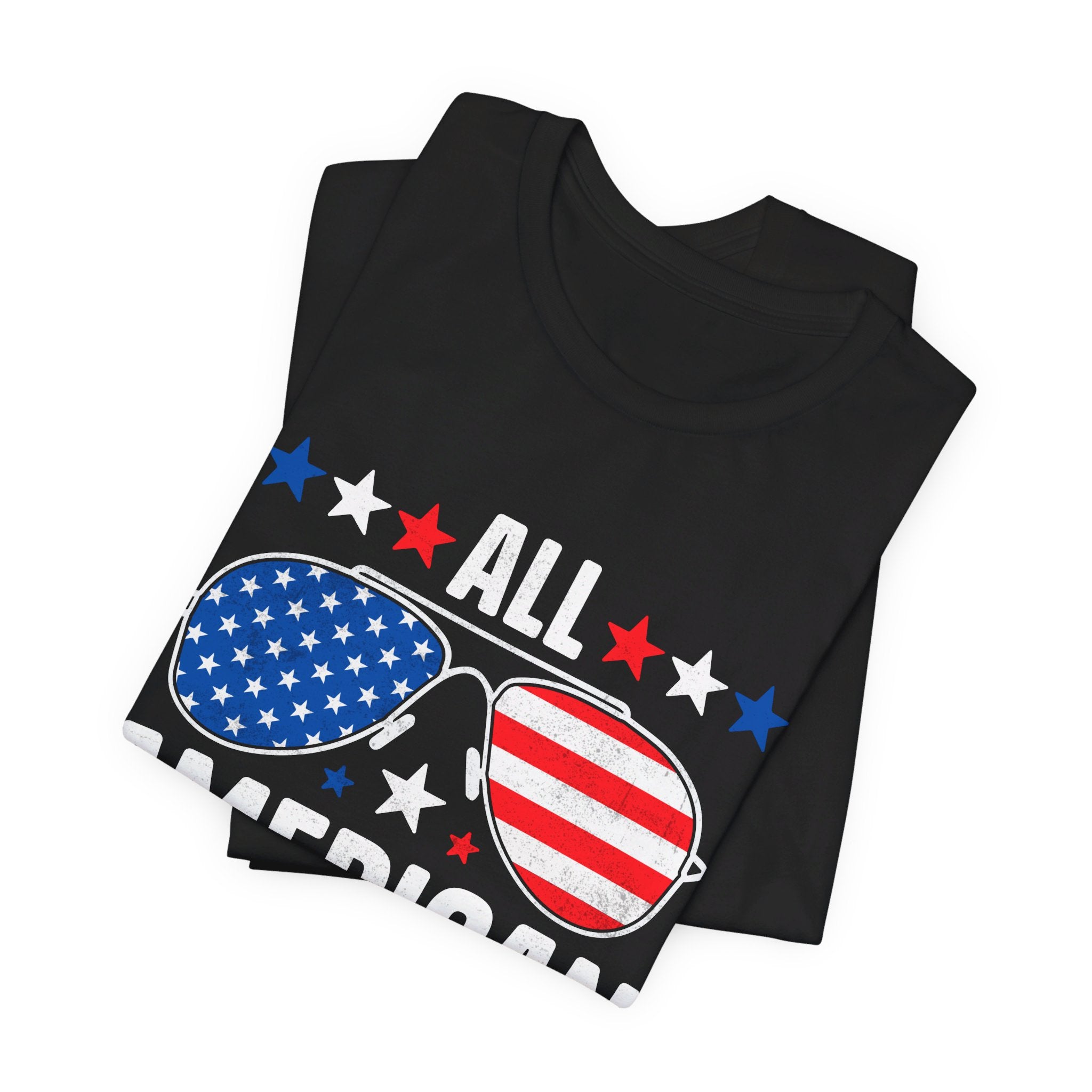 All American Dad T-Shirt | Patriotic Gift for Dad - Deez Teez