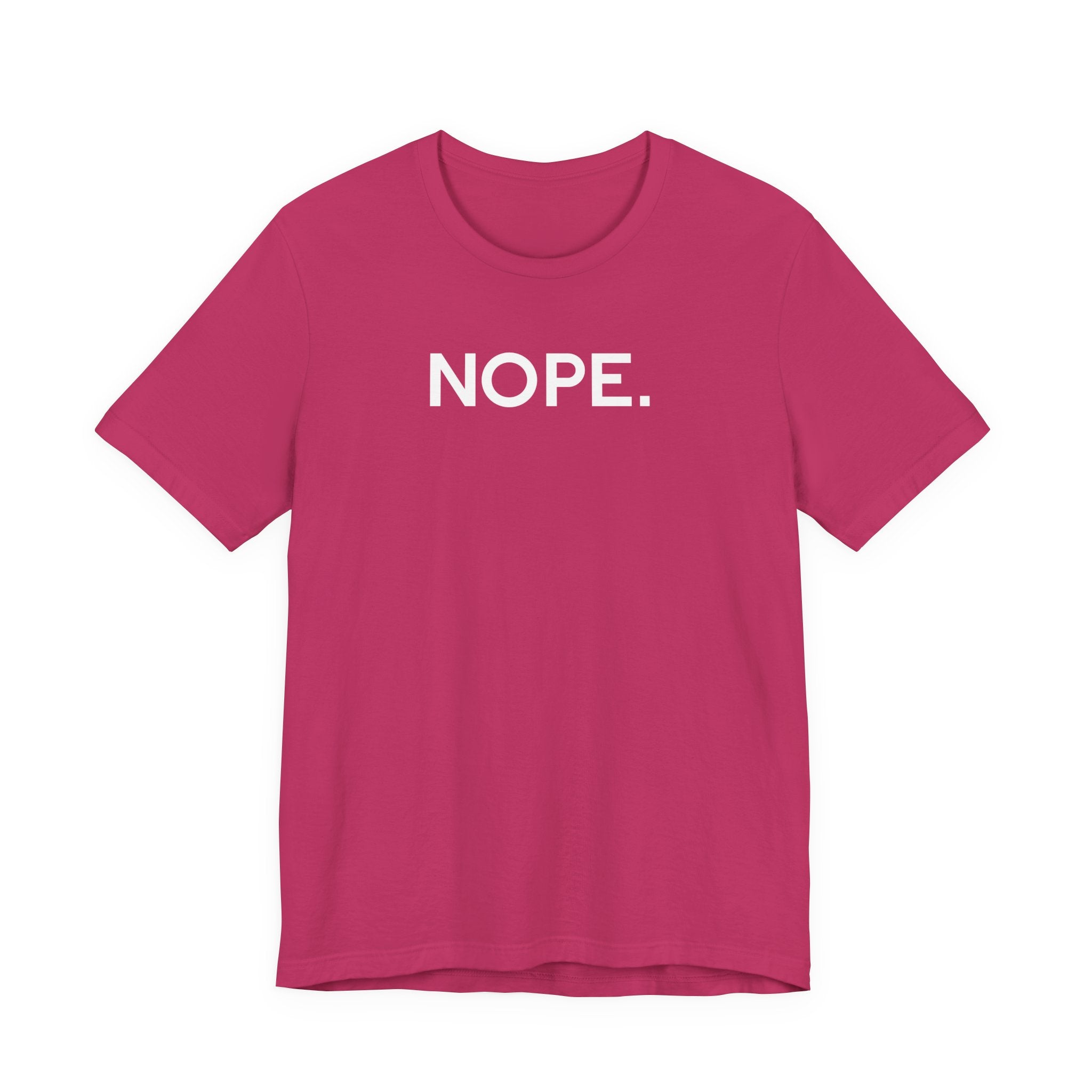 'Nope' Bold Statement Unisex Crewneck T-Shirt - Deez Teez