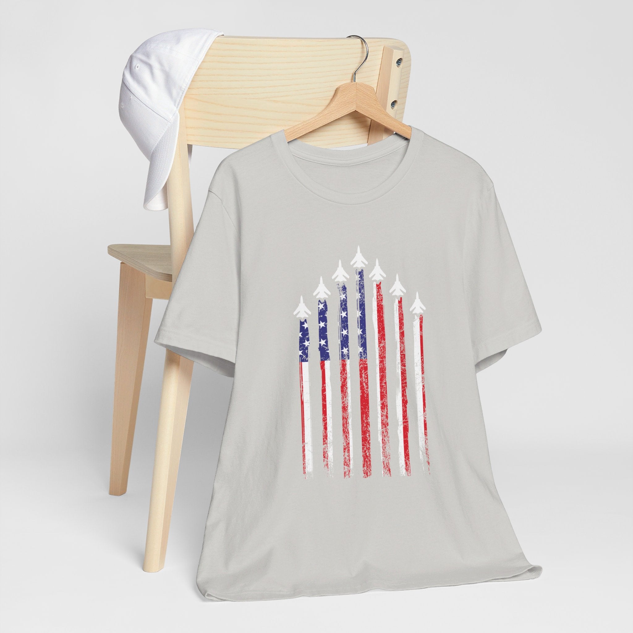 Military Honor T-Shirt | Jet Formation USA Tee | Gift for Airmen - Deez Teez