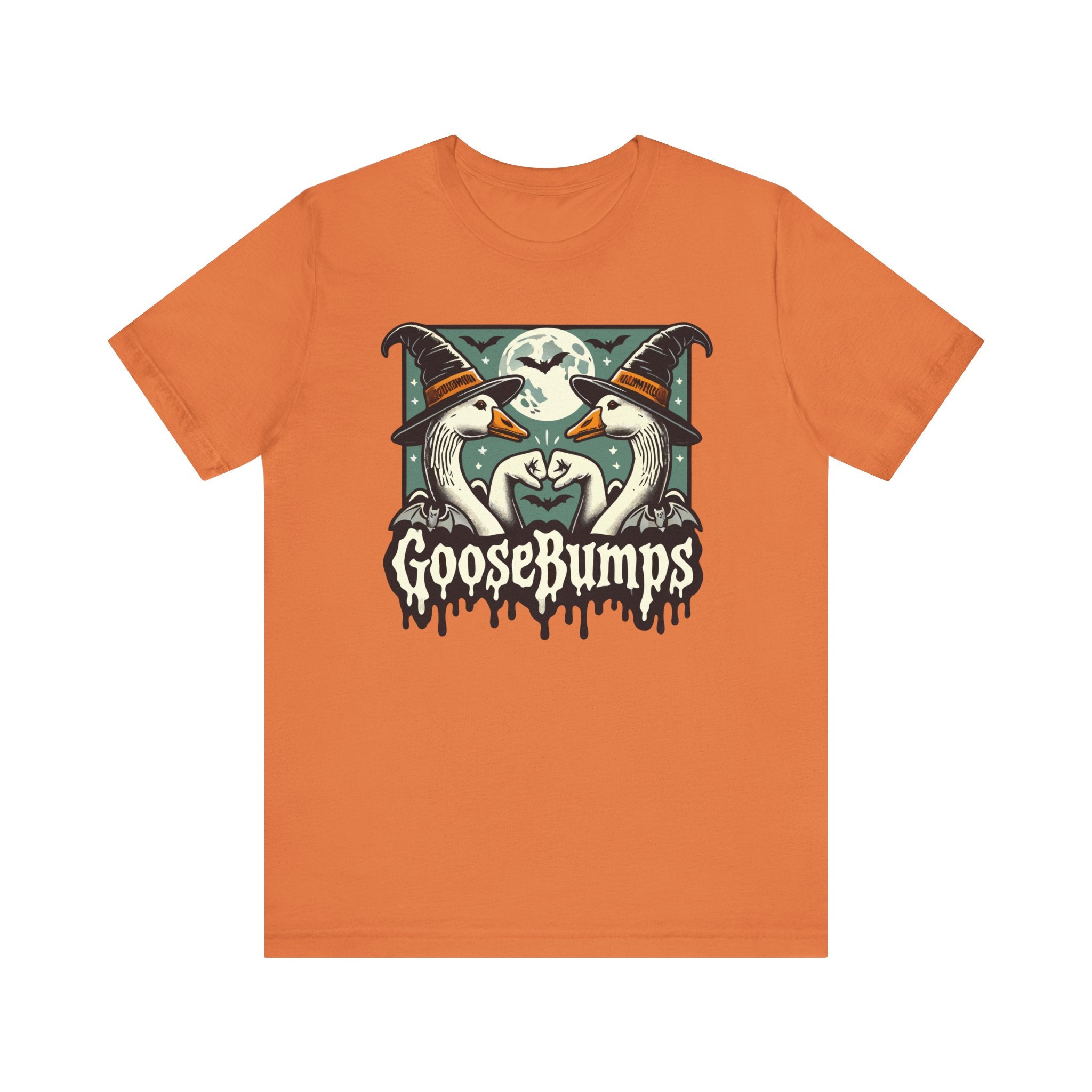 "GooseBumps" T-Shirt | Fist-Bumping Geese Funny Graphic T-Shirt - Deez Teez