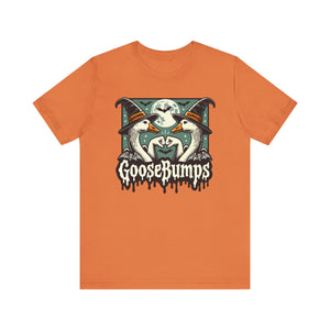 "GooseBumps" T-Shirt | Fist-Bumping Geese Funny Graphic T-Shirt - Deez Teez