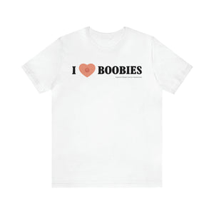 I Heart Boobies - Breast Cancer Awareness T-Shirt - Deez Teez