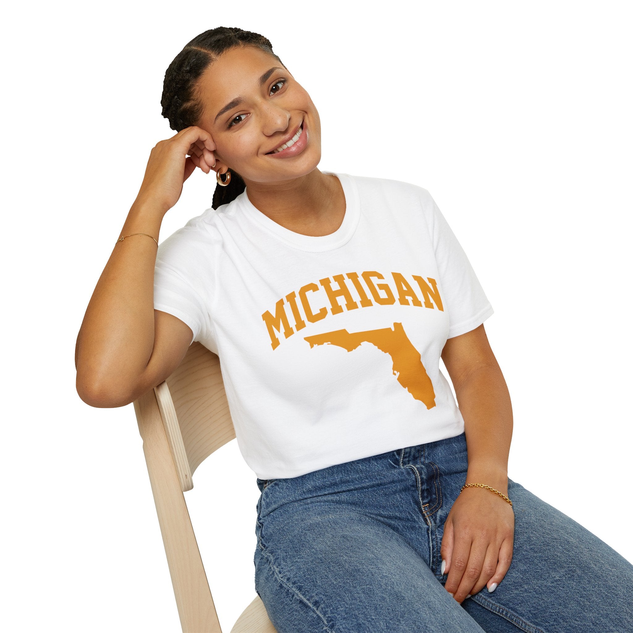 Michigan/Florida Snowbird Satire T-Shirt | Winter Migration Tee - Deez Teez
