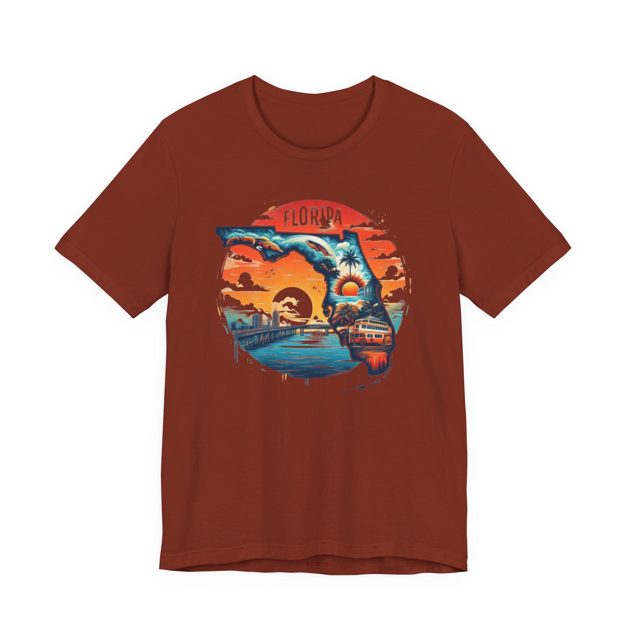 Florida State Pride T-Shirt | State Of Florida Graphic Tee - Deez Teez